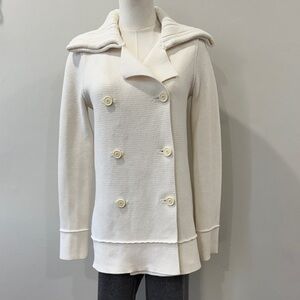 GAP Heavy Double-Breasted Sweater Pea Coat Style – Size Small – 100% Cotton